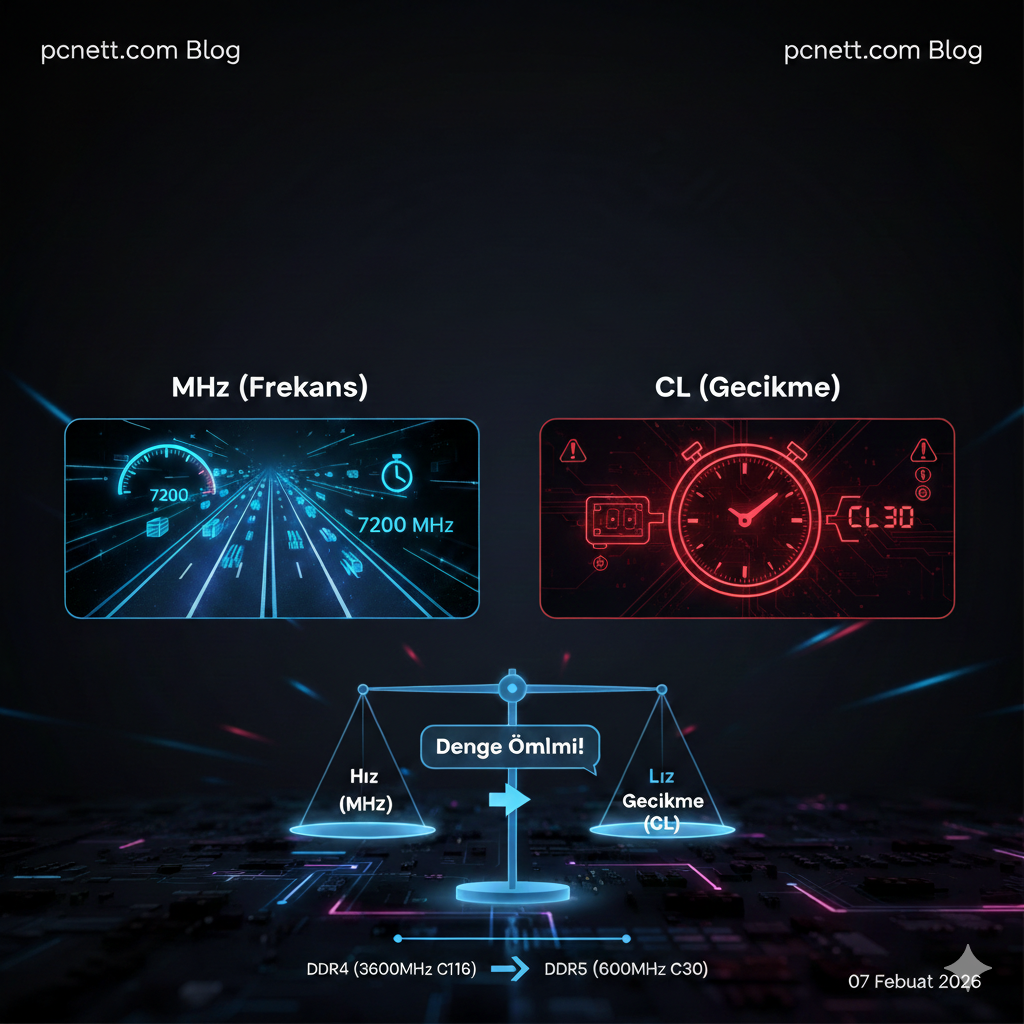 RAM (Bellek) Seçerken MHz Değeri mi Önemli Gecikme Süresi (CL) mi?