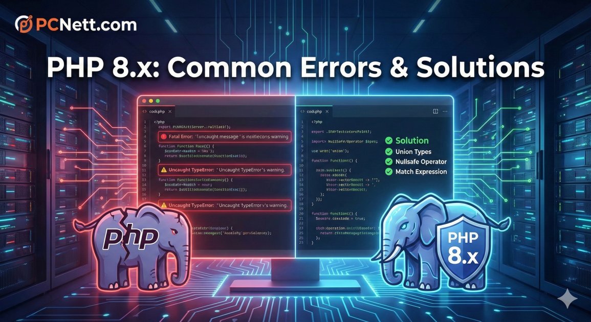 PHP 8.x Sürümlerinde En Sık Karşılaşılan 6 Hata ve Kesin Çözüm Yolları
